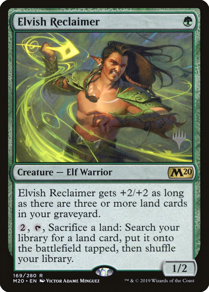 Elvish Reclaimer (Promo Pack) [Core Set 2020 Promos] | The Clever Kobold