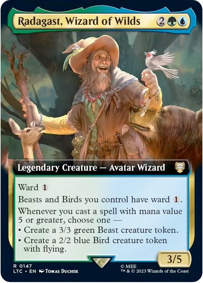 Radagast, Wizard of Wilds (Extended Art) [LTC - 147]