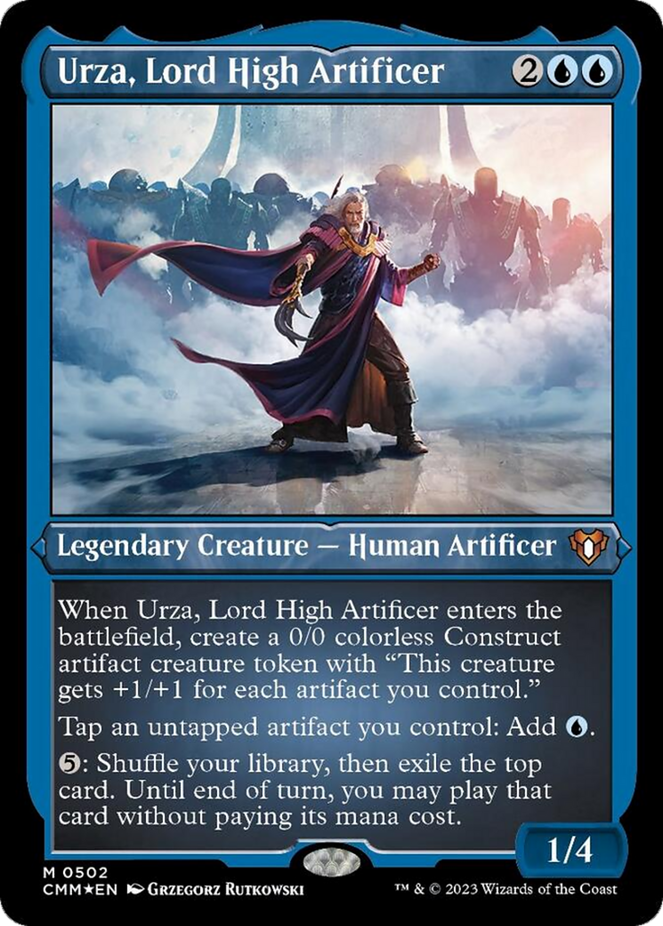 Urza, Lord High Artificer (Foil Etched) [Commander Masters] | The Clever Kobold