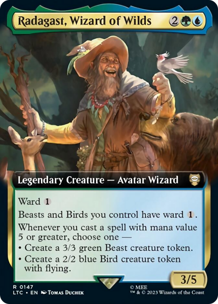 Radagast, Wizard of Wilds (Extended Art) [The Lord of the Rings: Tales of Middle-Earth Commander] | The Clever Kobold