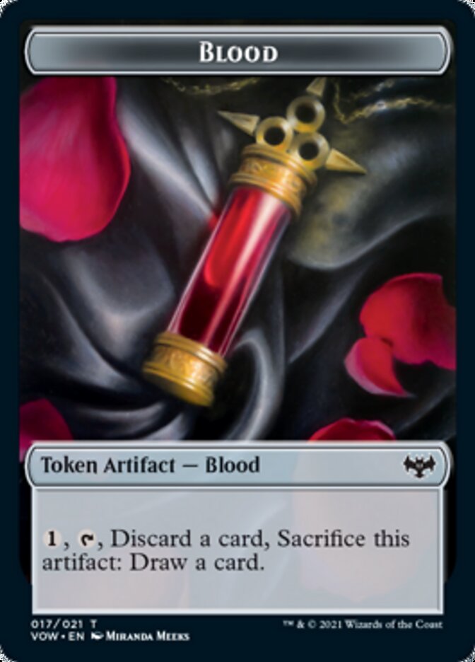 Blood // Slug Double-Sided Token [Innistrad: Crimson Vow Tokens] | The Clever Kobold