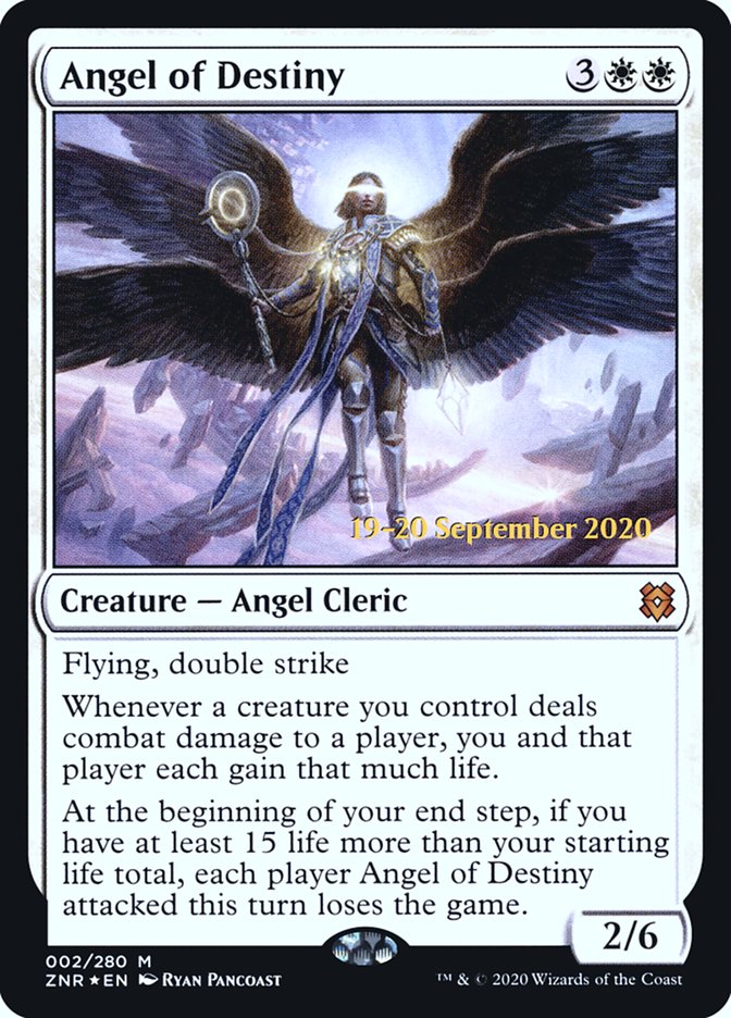 Angel of Destiny [Zendikar Rising Prerelease Promos] | The Clever Kobold