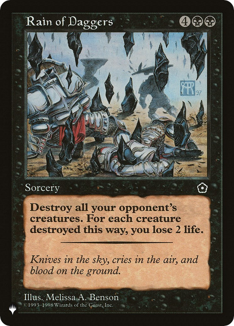 Rain of Daggers [LIST - 85]