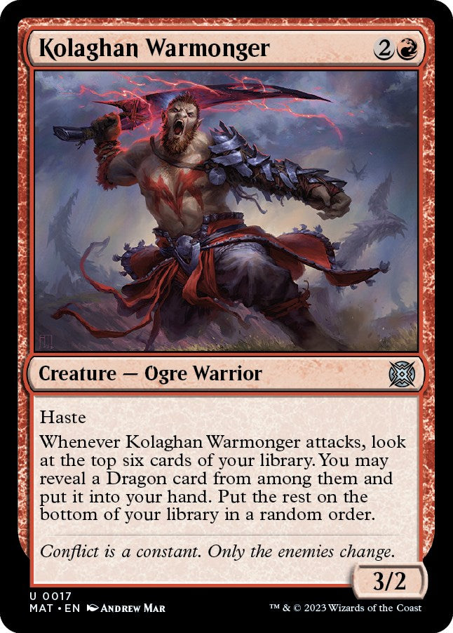 Kolaghan Warmonger [MAT - 17]