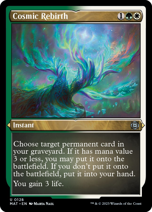 Cosmic Rebirth (Foil Etched) [MAT - 128]