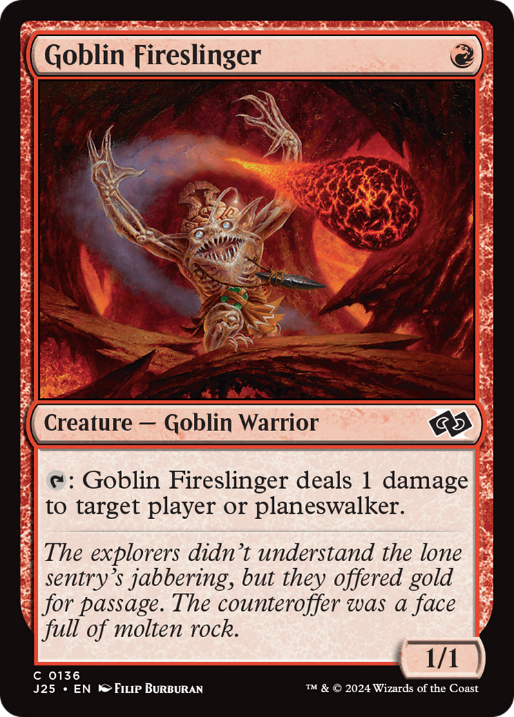 Goblin Fireslinger [Foundations Jumpstart] | The Clever Kobold