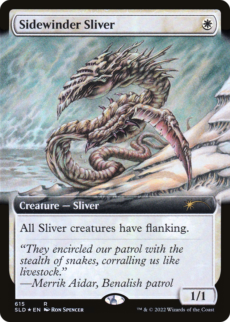 Sidewinder Sliver (Extended Art) [Secret Lair Drop Promos] | The Clever Kobold