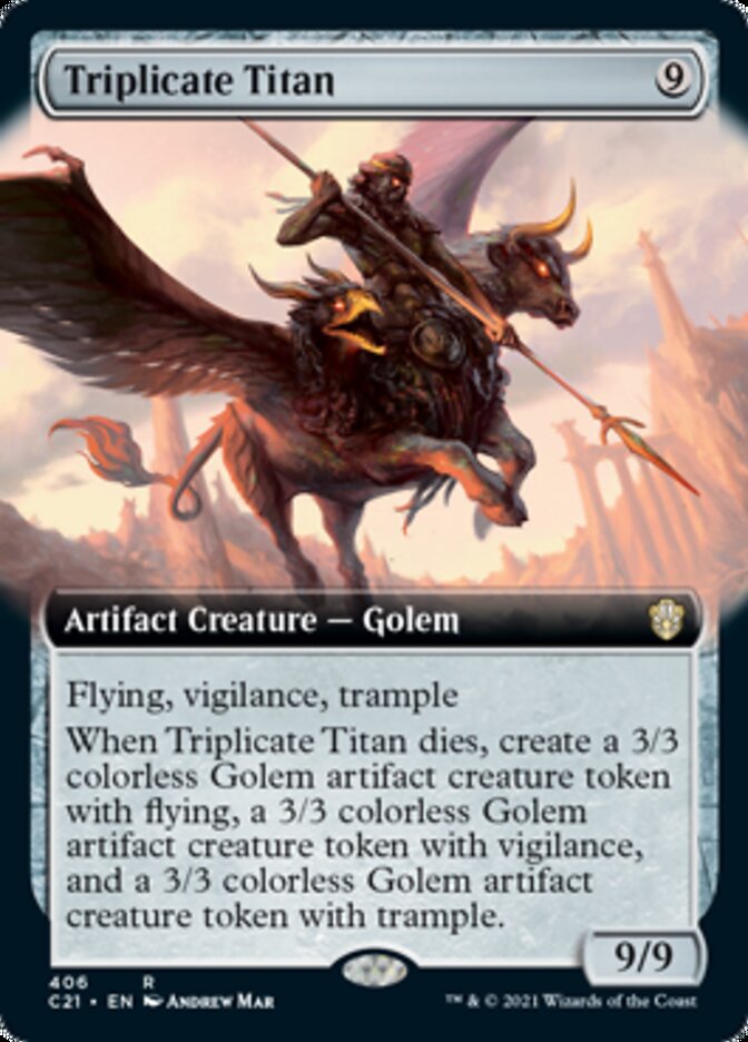 Triplicate Titan (Extended Art) [Commander 2021] | The Clever Kobold