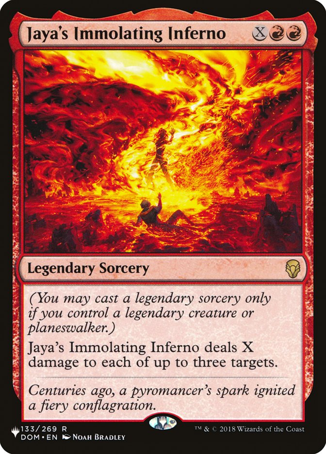 Jaya's Immolating Inferno [The List] | The Clever Kobold