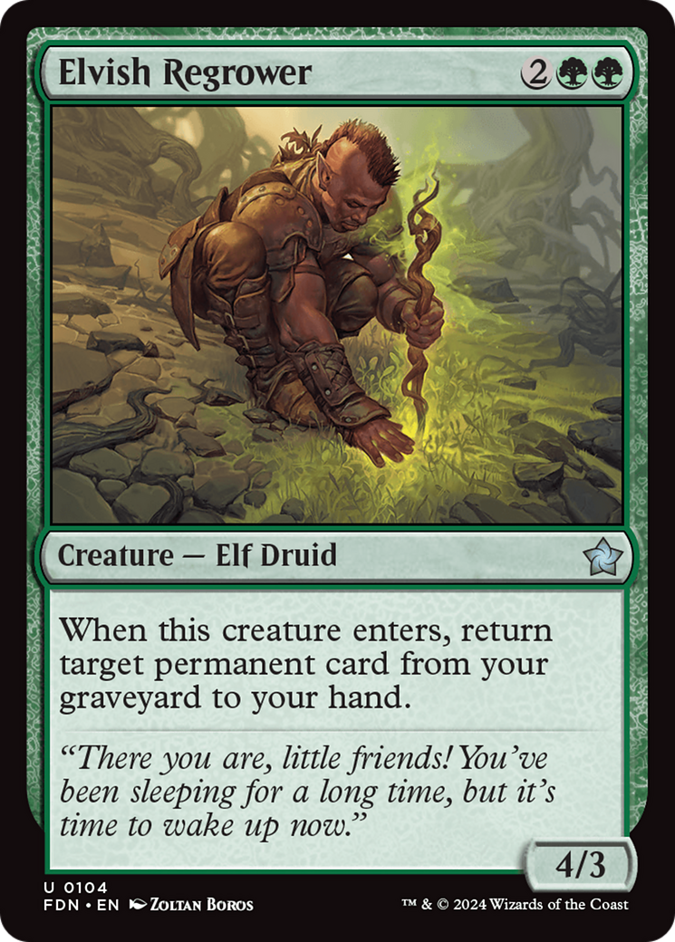 Elvish Regrower [Foundations] | The Clever Kobold