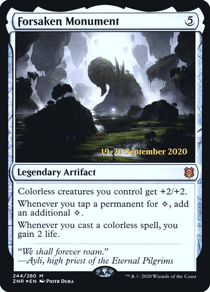 Forsaken Monument [Zendikar Rising Prerelease Promos] | The Clever Kobold