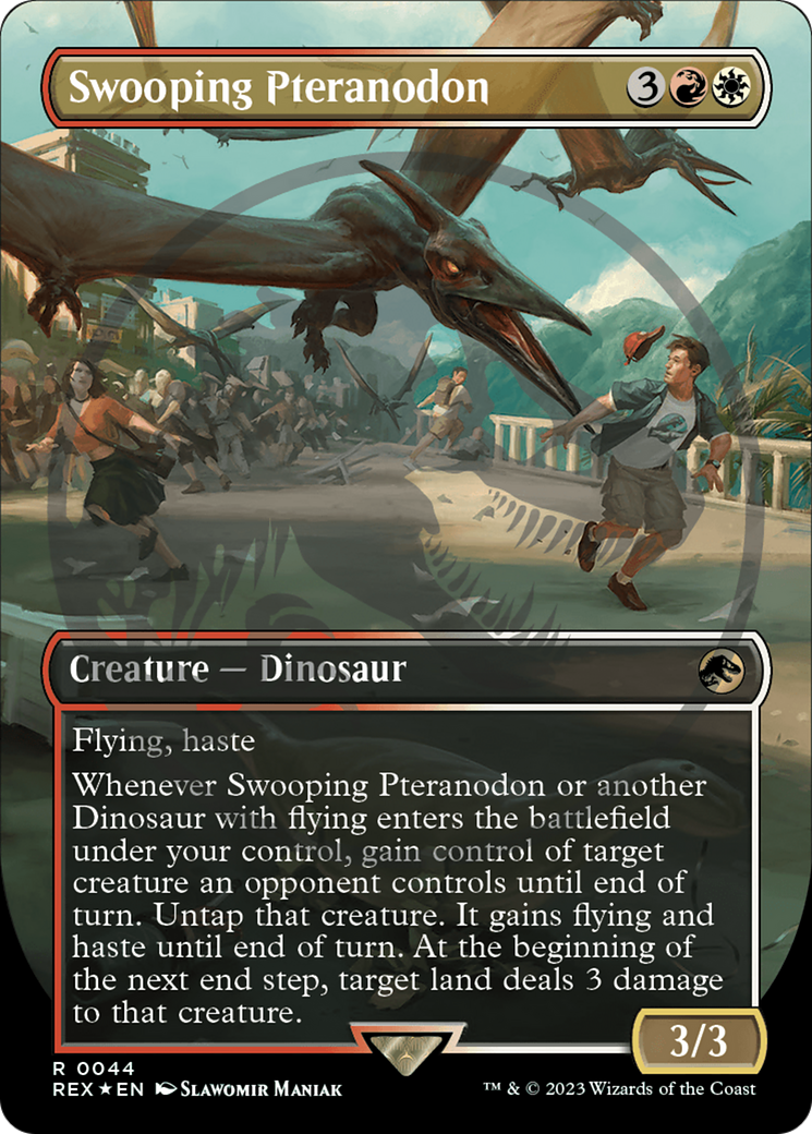 Swooping Pteranodon (Emblem) (Borderless) [Jurassic World Collection Tokens] | The Clever Kobold