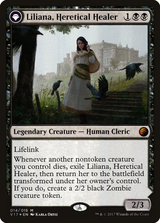 Liliana, Heretical Healer // Liliana, Defiant Necromancer [From the Vault: Transform] | The Clever Kobold