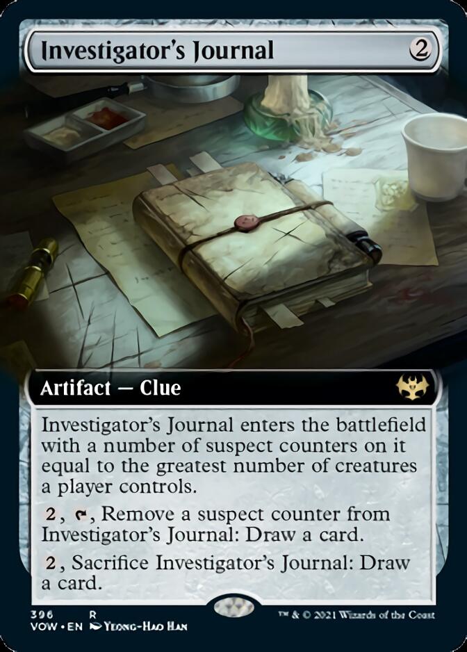 Investigator's Journal (Extended Art) [Innistrad: Crimson Vow] | The Clever Kobold