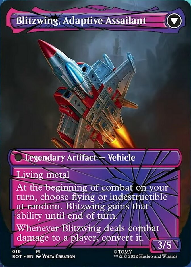 Blitzwing, Cruel Tormentor // Blitzwing, Adaptive Assailant (Shattered Glass) [Transformers] | The Clever Kobold