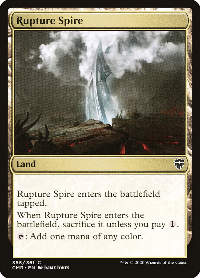 Rupture Spire (355) [Commander Legends] | The Clever Kobold