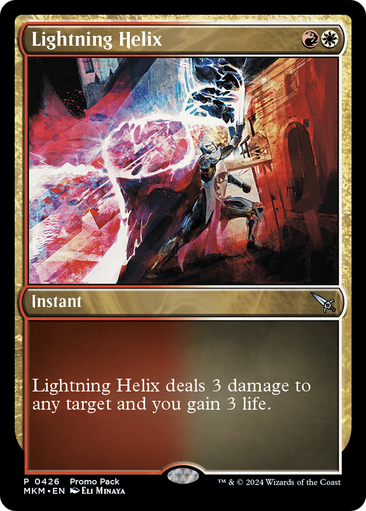 Lightning Helix (Promo Pack) [Murders at Karlov Manor Promos] | The Clever Kobold