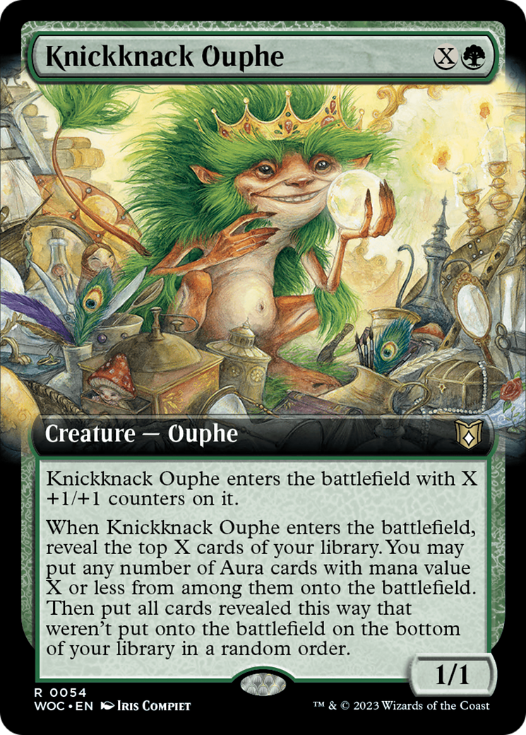 Knickknack Ouphe (Extended Art) [Wilds of Eldraine Commander] | The Clever Kobold