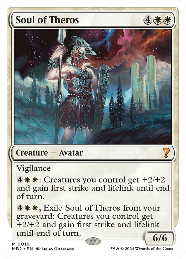 Soul of Theros (White Border) [Mystery Booster 2] | The Clever Kobold