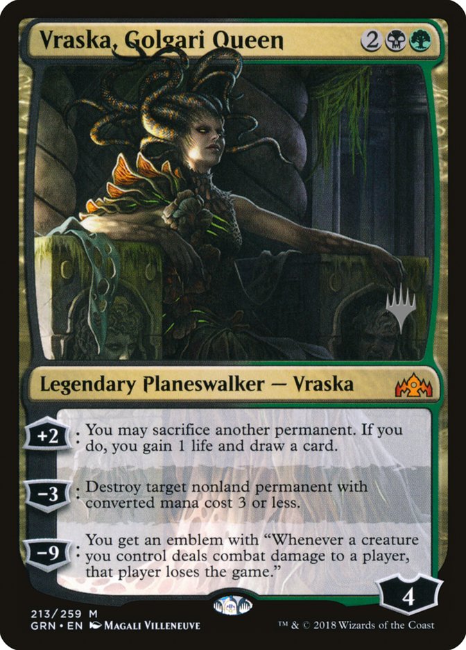 Vraska, Golgari Queen (Promo Pack) [Guilds of Ravnica Promos] | The Clever Kobold