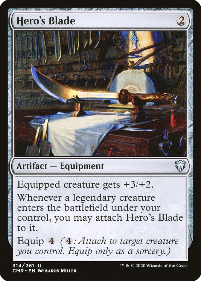 Hero's Blade (314) [Commander Legends] | The Clever Kobold