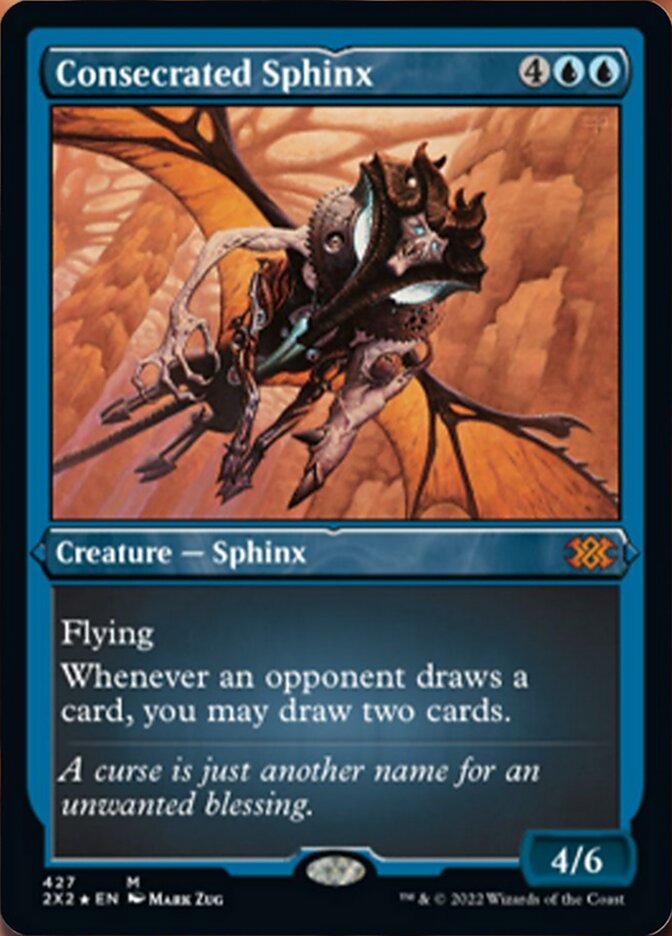 Consecrated Sphinx (Foil Etched) [Double Masters 2022] | The Clever Kobold