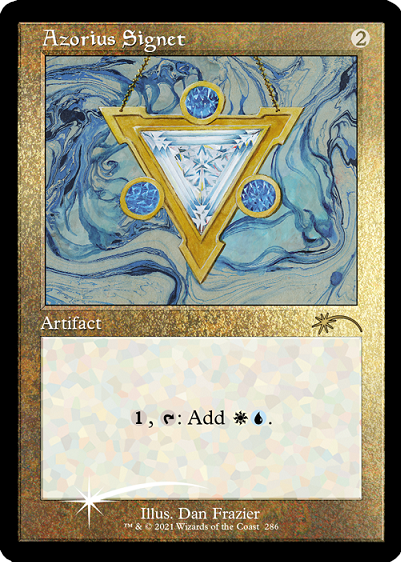 Azorius Signet (Retro) (Foil Etched) [Secret Lair Drop Series] | The Clever Kobold