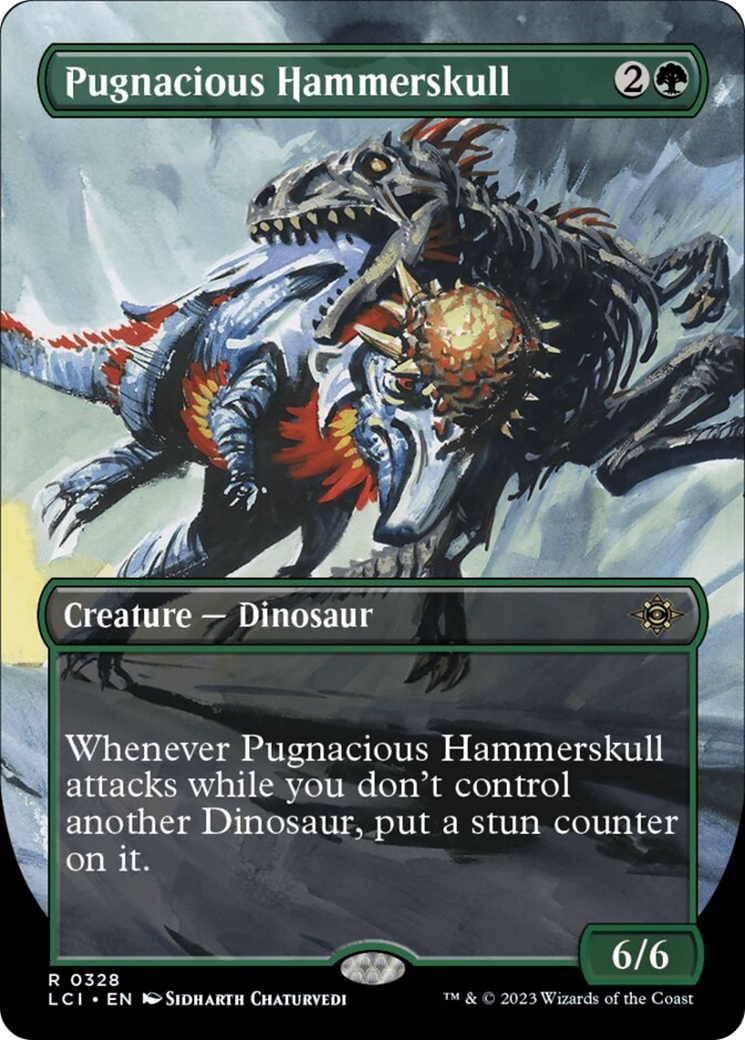 Pugnacious Hammerskull (Borderless) [The Lost Caverns of Ixalan] | The Clever Kobold