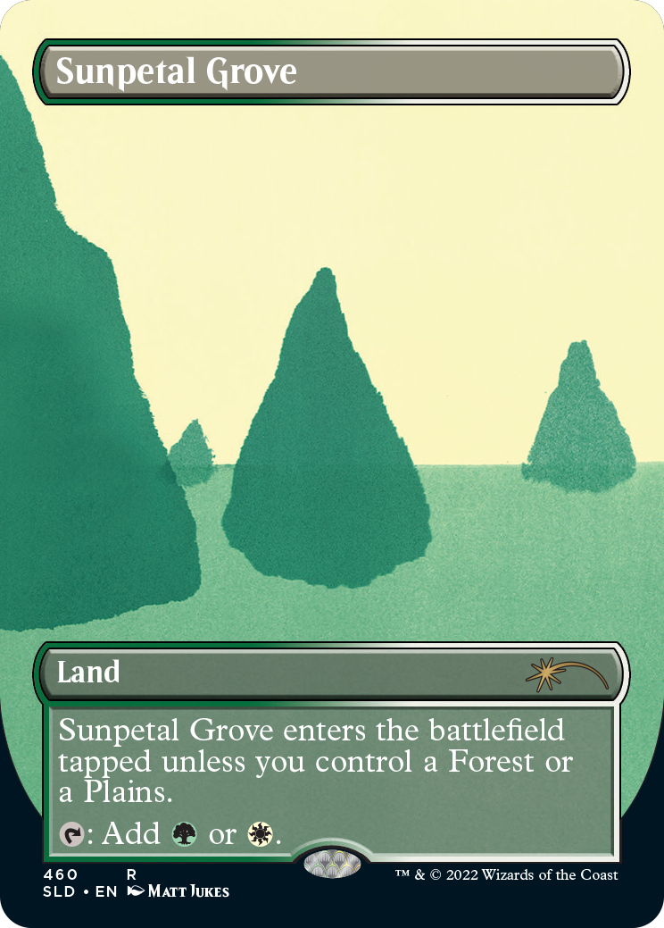 Sunpetal Grove (Borderless) [Secret Lair Drop Series] | The Clever Kobold