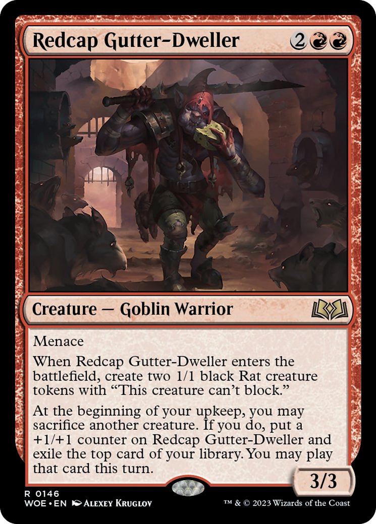 Redcap Gutter-Dweller [Wilds of Eldraine] | The Clever Kobold