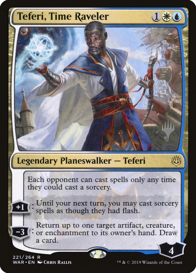 Teferi, Time Raveler (Promo Pack) [War of the Spark Promos] | The Clever Kobold