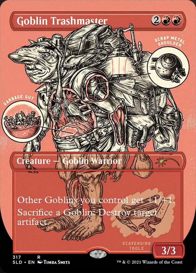 Goblin Trashmaster (Borderless Foil Etched) [Secret Lair Drop Series] | The Clever Kobold