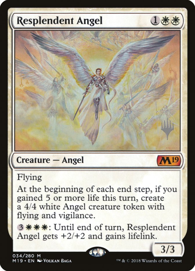 Resplendent Angel (Promo Pack) [Core Set 2019 Promos] | The Clever Kobold