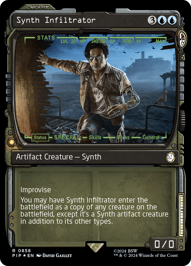 Synth Infiltrator (Showcase) (Surge Foil) [Fallout] | The Clever Kobold