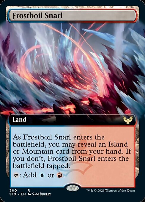 Frostboil Snarl (Extended Art) [Strixhaven: School of Mages] | The Clever Kobold