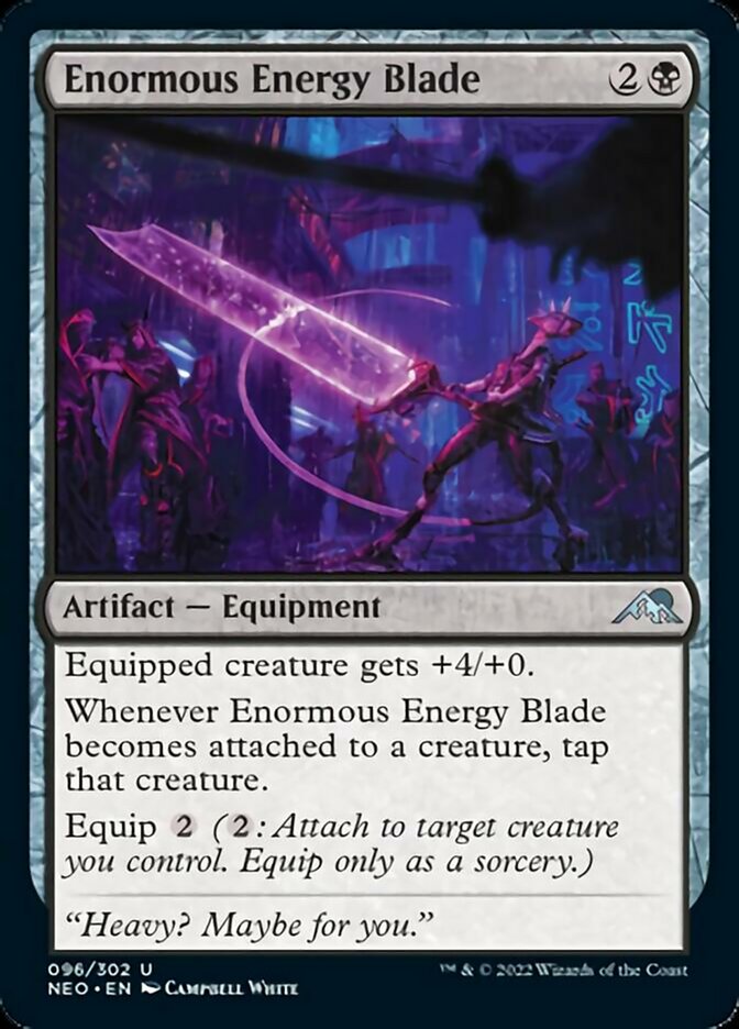 Enormous Energy Blade [Kamigawa: Neon Dynasty] | The Clever Kobold