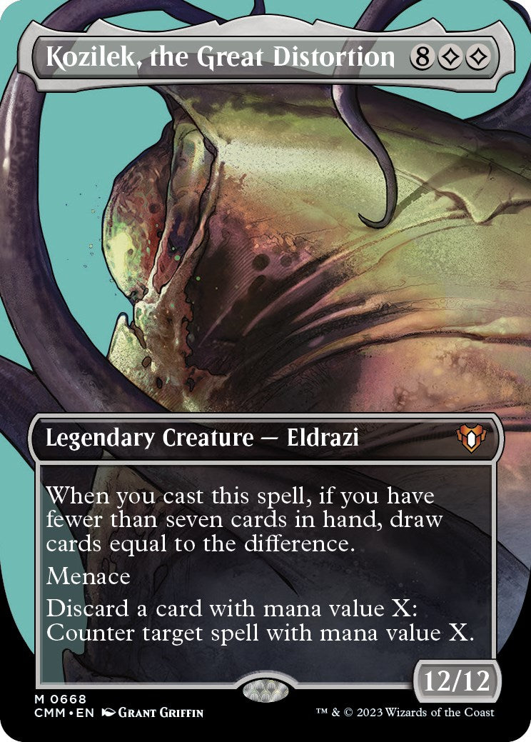 Kozilek, the Great Distortion (Borderless) [CMM - 668]