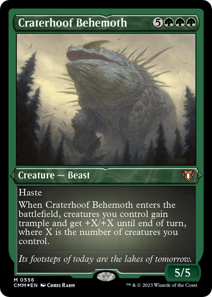 Craterhoof Behemoth (Foil Etched) [CMM - 556]