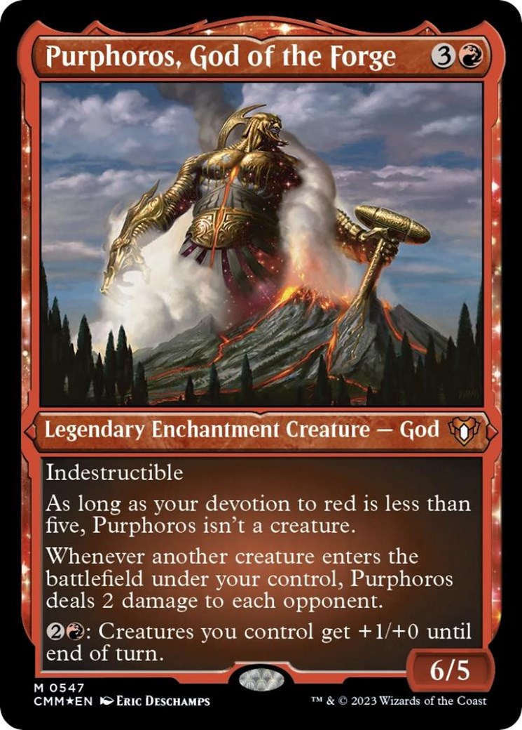 Purphoros, God of the Forge (Foil Etched) [CMM - 547]