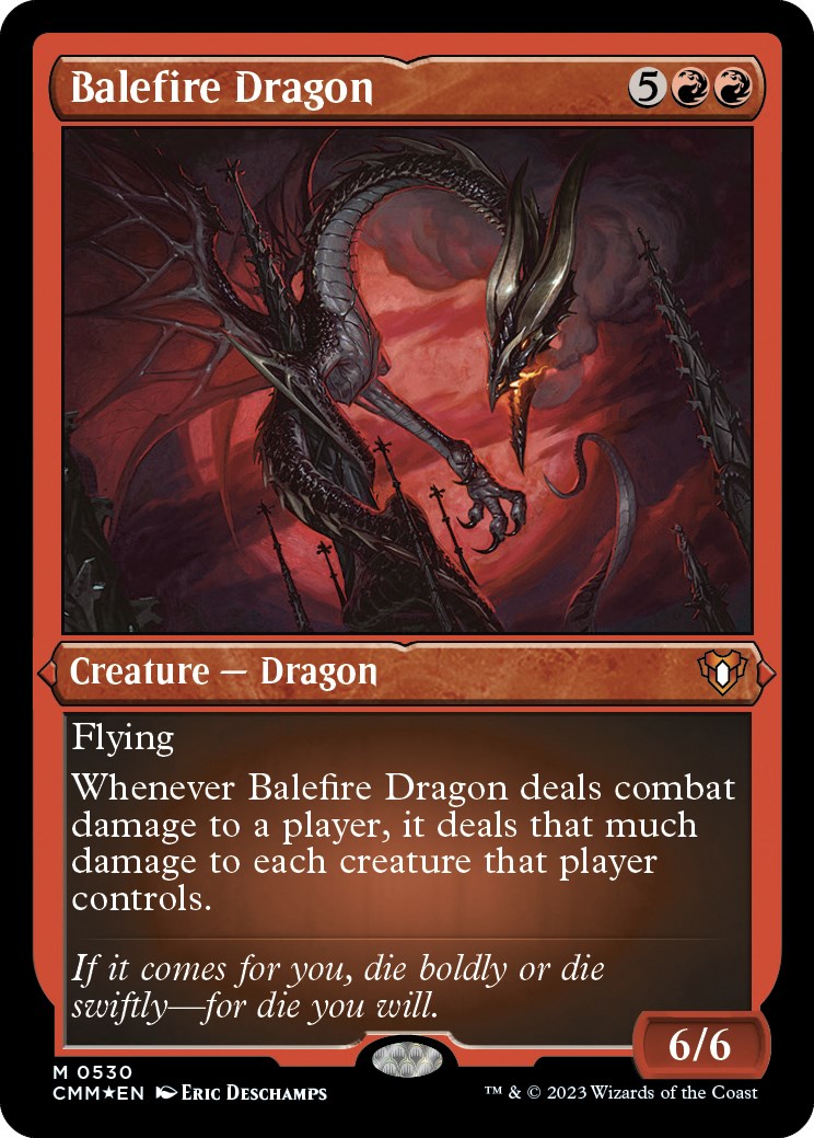 Balefire Dragon (Foil Etched) [CMM - 530]