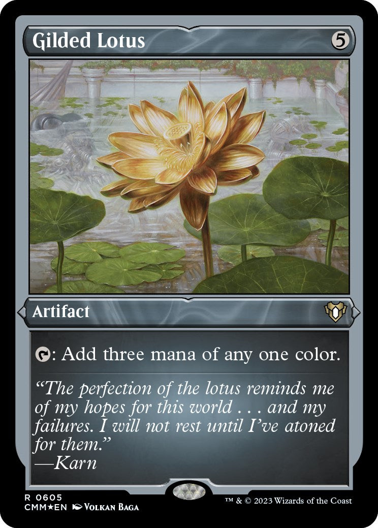 Gilded Lotus (Foil Etched) [CMM - 605]