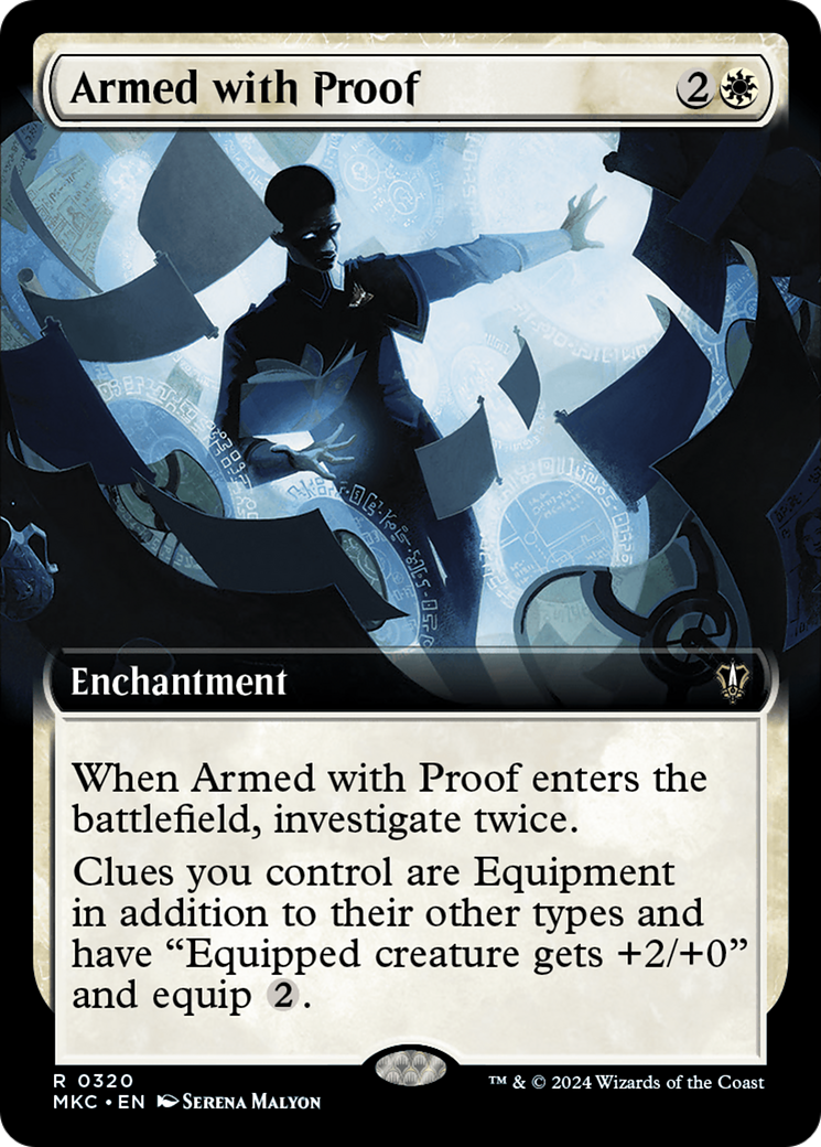 Armed with Proof (Extended Art) [Murders at Karlov Manor Commander] | The Clever Kobold