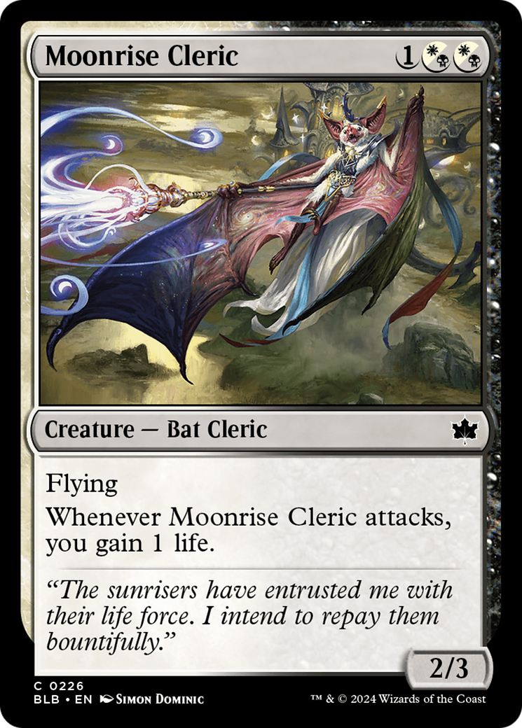 Moonrise Cleric [Bloomburrow] | The Clever Kobold