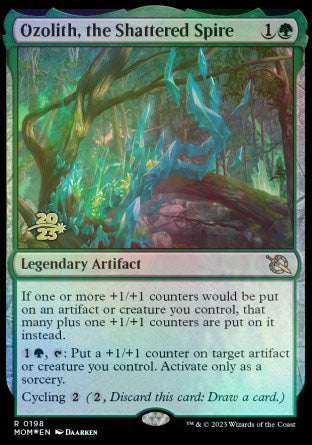 Ozolith, the Shattered Spire [March of the Machine Prerelease Promos] | The Clever Kobold