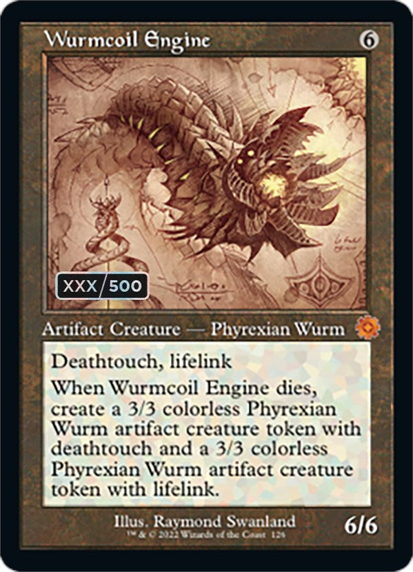 Wurmcoil Engine (Retro Schematic) (Serialized) [The Brothers' War Retro Artifacts] | The Clever Kobold