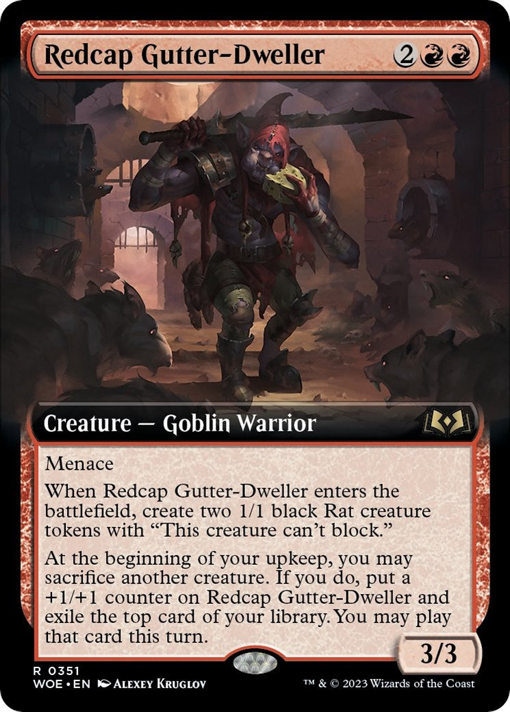 Redcap Gutter-Dweller (Extended Art) [WOE - 351]