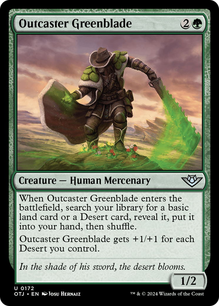 Outcaster Greenblade [Outlaws of Thunder Junction] | The Clever Kobold