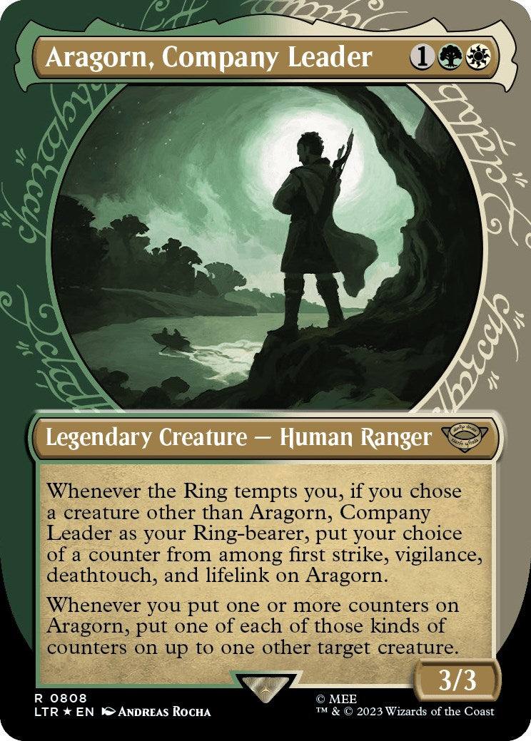 Aragorn, Company Leader (Showcase) (Surge Foil) [LTR - 808]