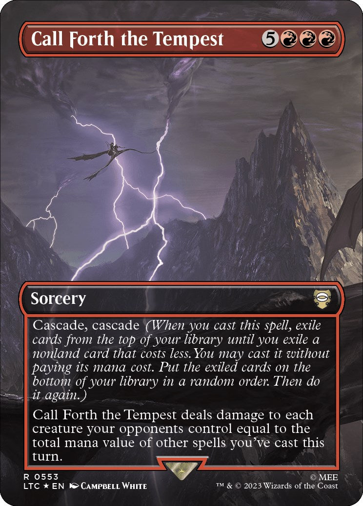 Call Forth the Tempest (Borderless) (Surge Foil) [LTC - 553]