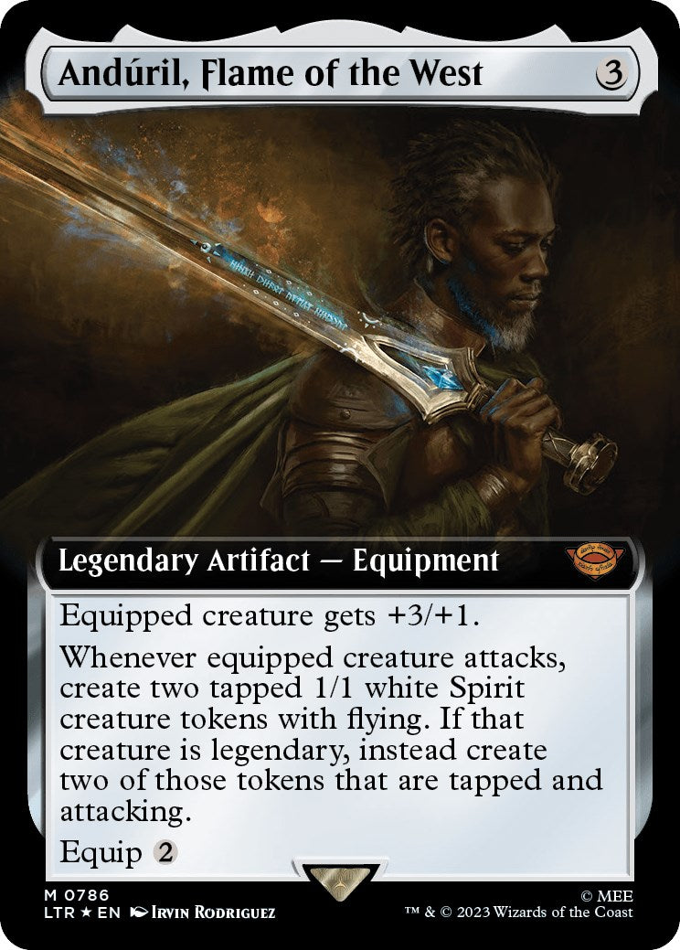 Anduril, Flame of the West (Extended Art) (Surge Foil) [LTR - 786]